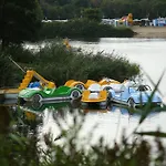 مكان تخييم Luxuswohnwagen Wels Am Kransburger 354a *